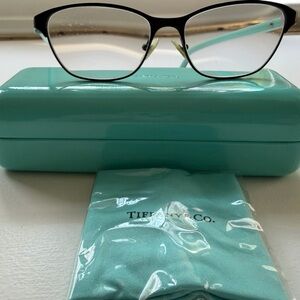 Tiffany & Co. Black Frames with Tiffany Blue Temples and Case
